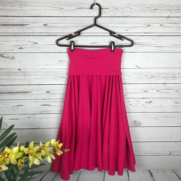 J. Crew Factory Dresses & Skirts - J. Crew Pink Fold Down A-Line Skirt - G7